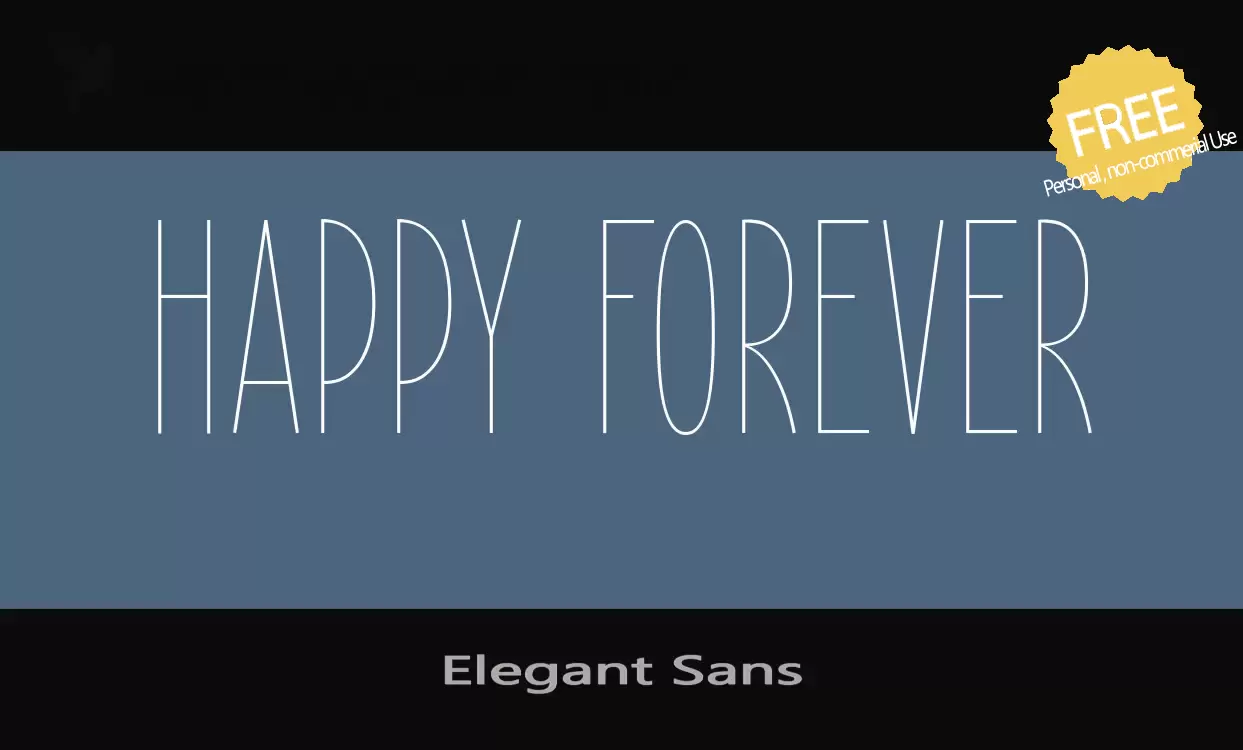 Sample of Elegant-Sans