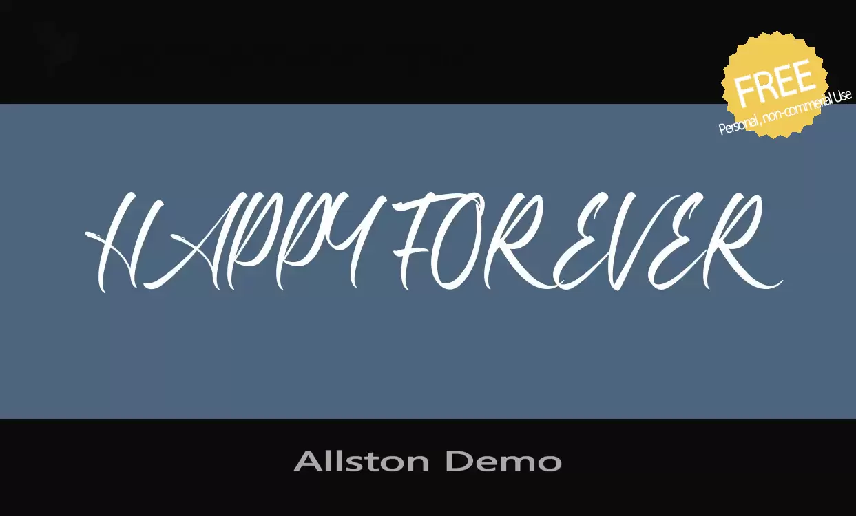 「Allston-Demo」字体效果图