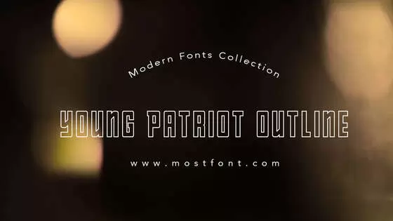 Typographic Design of Young-Patriot-Outline