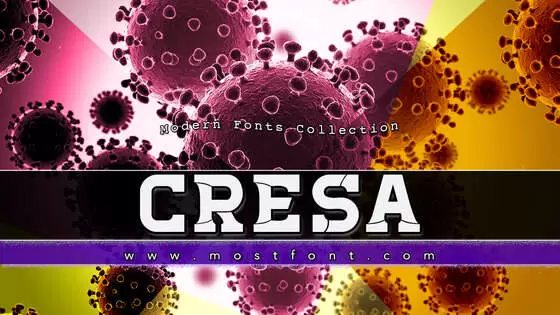 「Cresa」字体排版图片