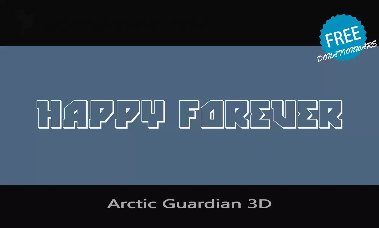 「Arctic-Guardian-3D」字体效果图