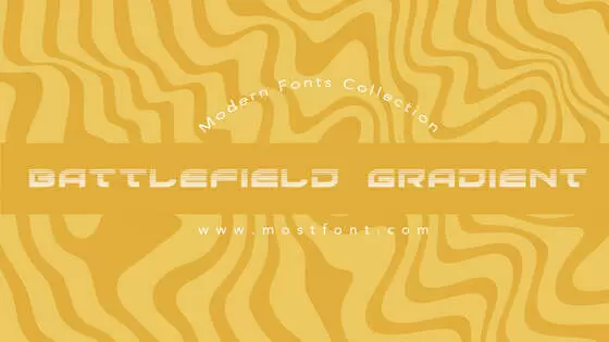 Typographic Design of Battlefield-Gradient