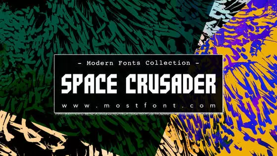 Typographic Design of Space-Crusader