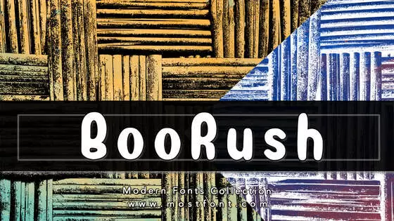 「BooRush」字体排版图片