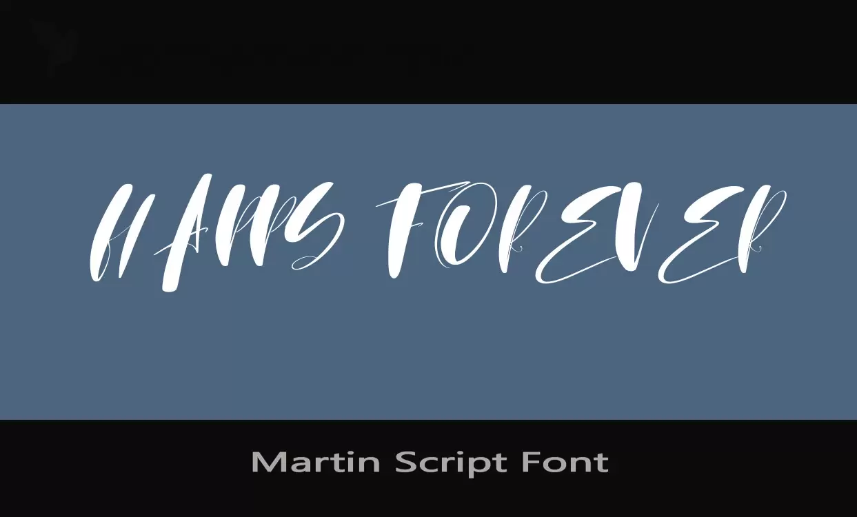 Sample of Martin-Script-Font