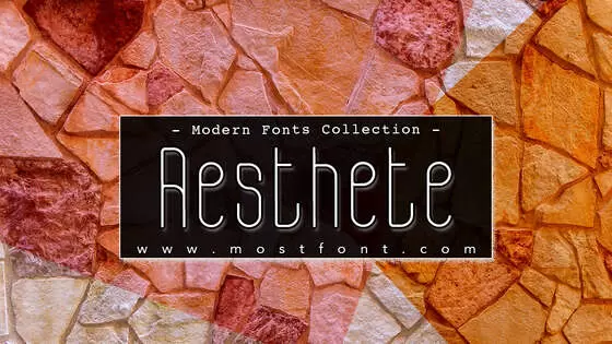 「Aesthete」字体排版图片