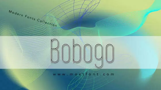 「Bobogo」字体排版图片