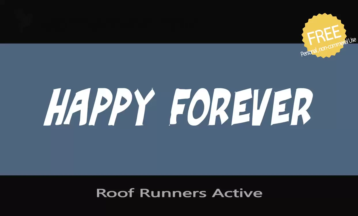 「Roof-Runners-Active」字体效果图