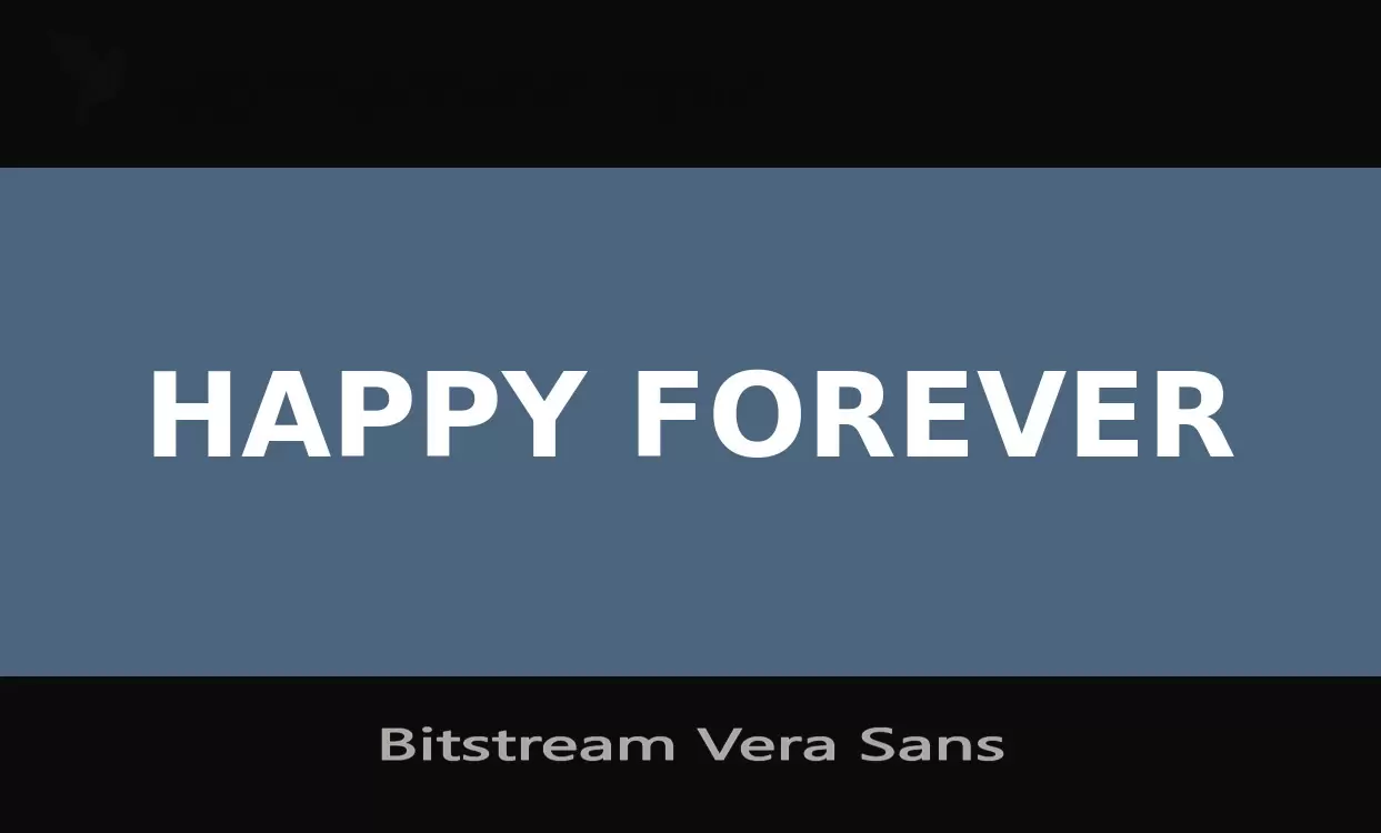 Sample of Bitstream-Vera-Sans