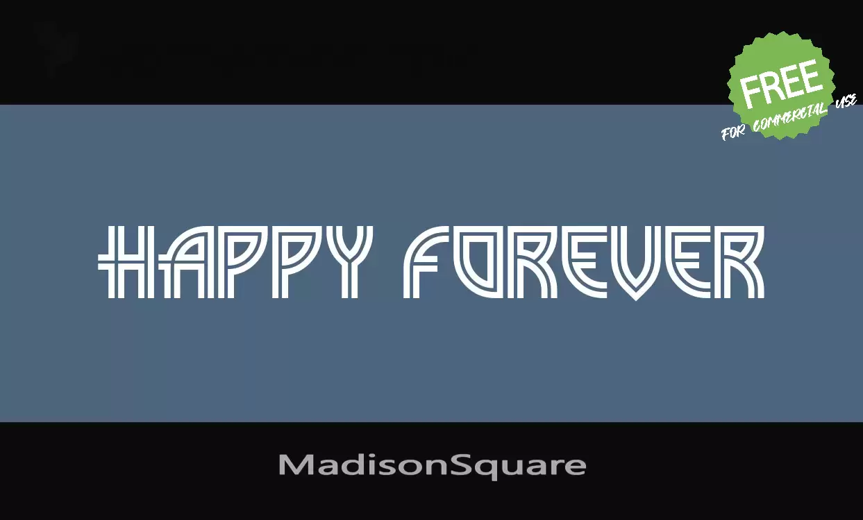 「MadisonSquare」字体效果图