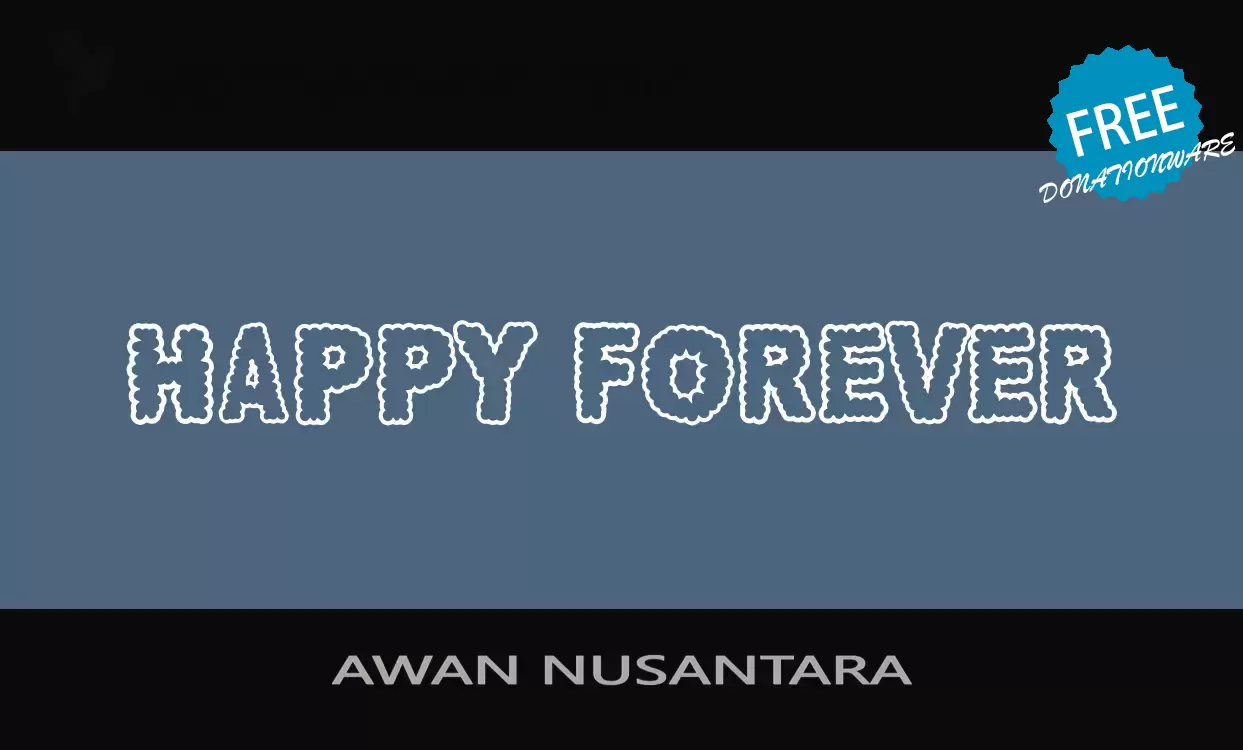 Font Sample of AWAN-NUSANTARA