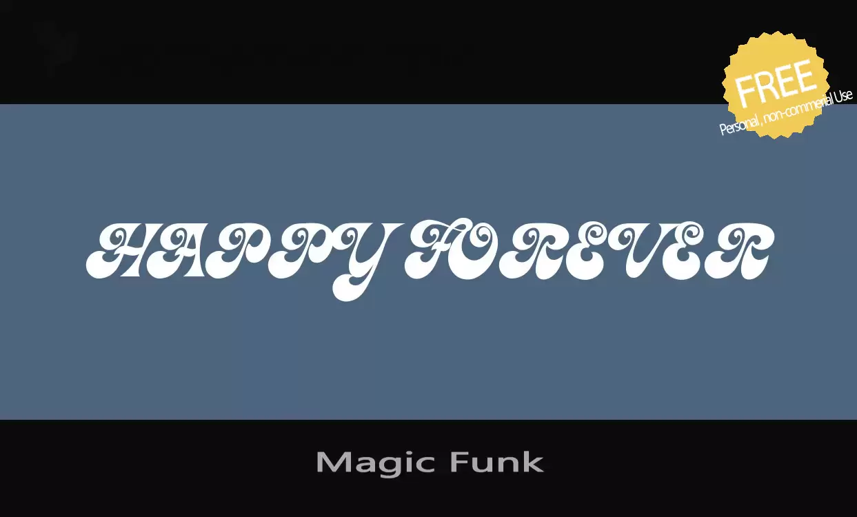 「Magic-Funk」字体效果图