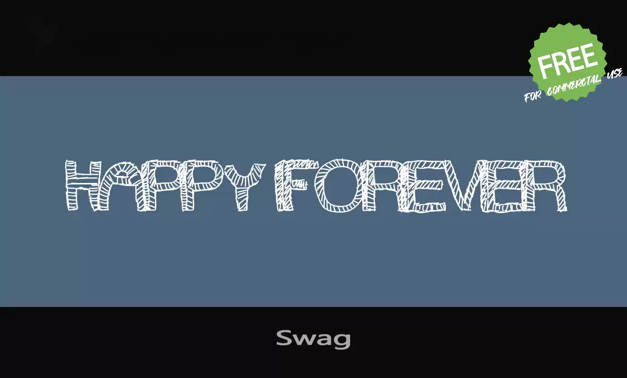 「Swag」字体效果图