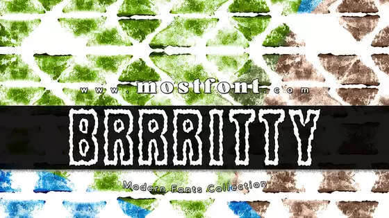 「Brrritty」字体排版图片