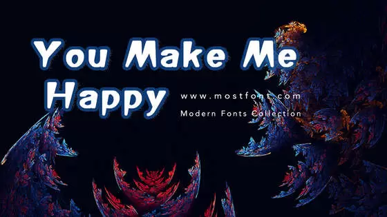 「You-Make-Me-Happy」字体排版图片