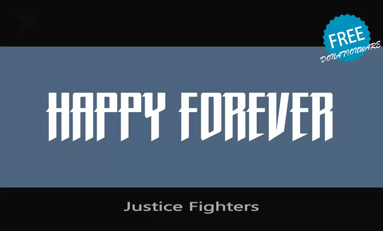 「Justice-Fighters」字体效果图