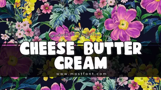 「Cheese-Butter-Cream」字体排版图片