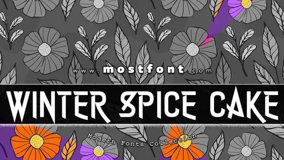 Typographic Design of Winter-Spice-Cake