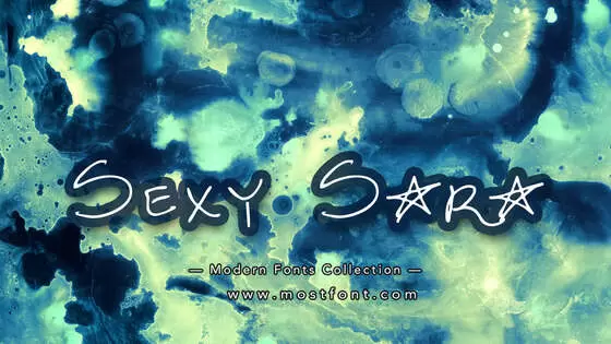 「Sexy-Sara」字体排版图片