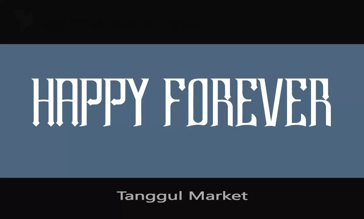 Font Sample of Tanggul-Market