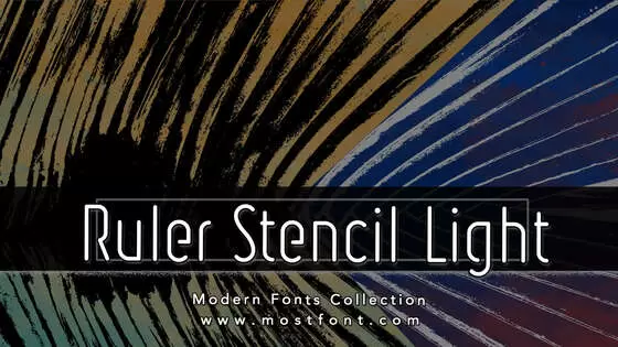 Typographic Design of Ruler-Stencil-Light