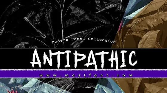 「Antipathic」字体排版样式