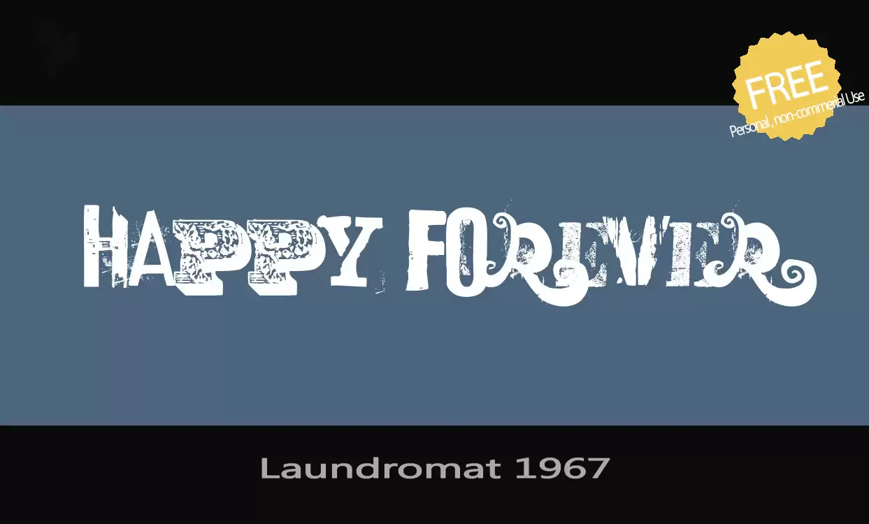 「Laundromat-1967」字体效果图