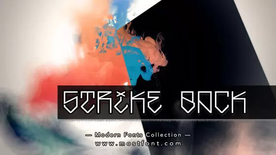 「Strike-Back」字体排版图片