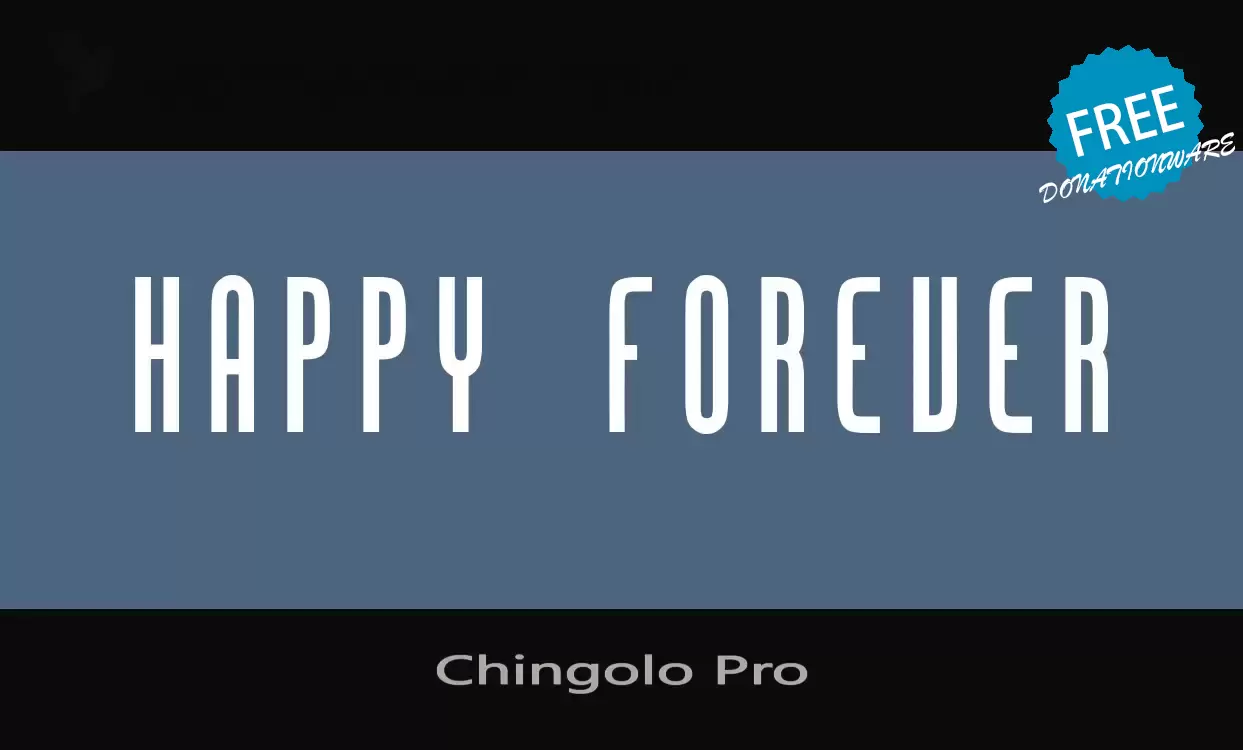 Font Sample of Chingolo-Pro