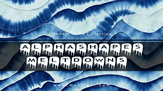 Typographic Design of AlphaShapes-Meltdowns