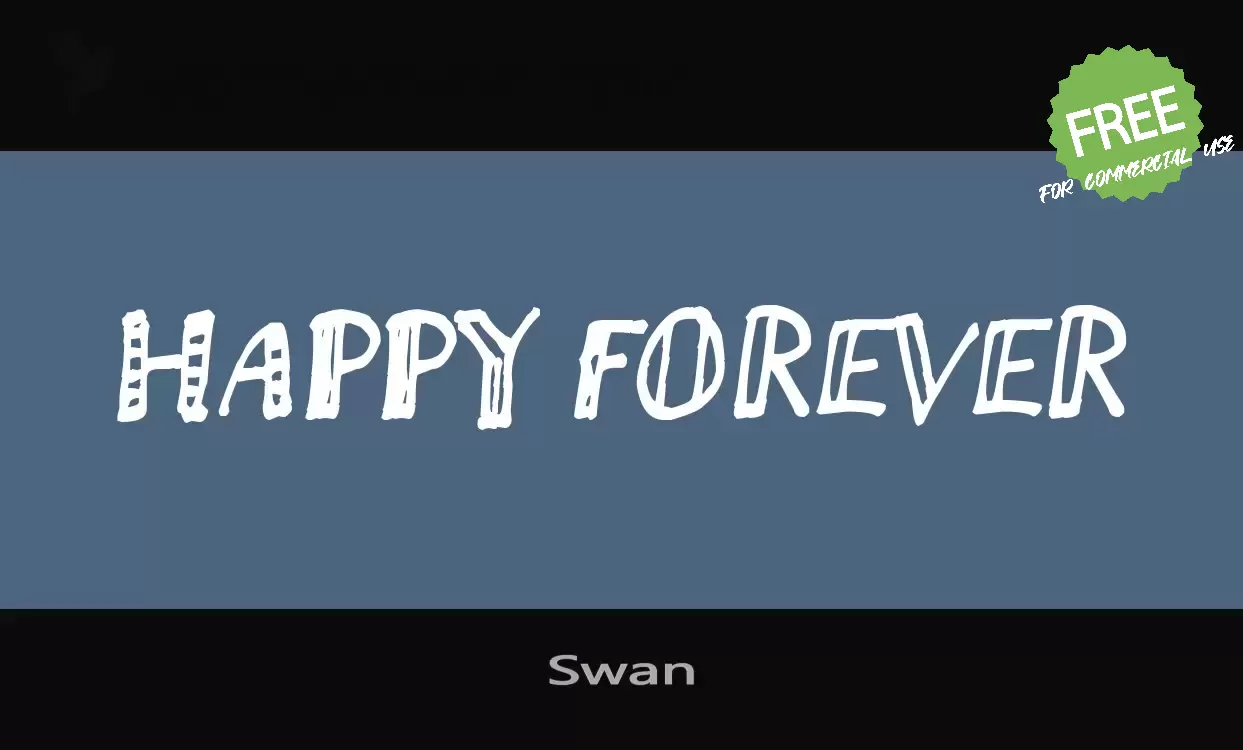 Font Sample of Swan