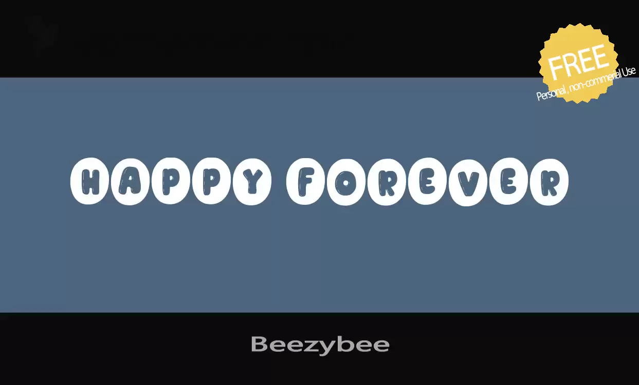 「Beezybee」字体效果图