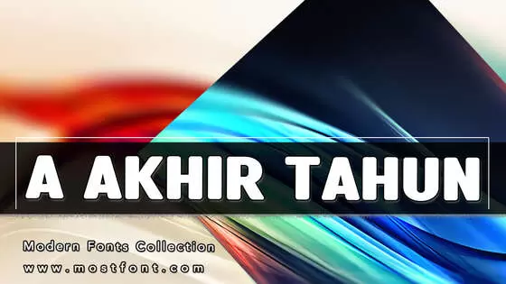 Typographic Design of A-Akhir-Tahun