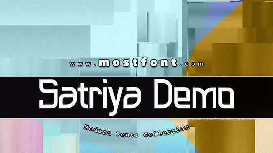 Typographic Design of Satriya-Demo