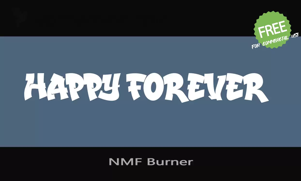 「NMF-Burner」字体效果图