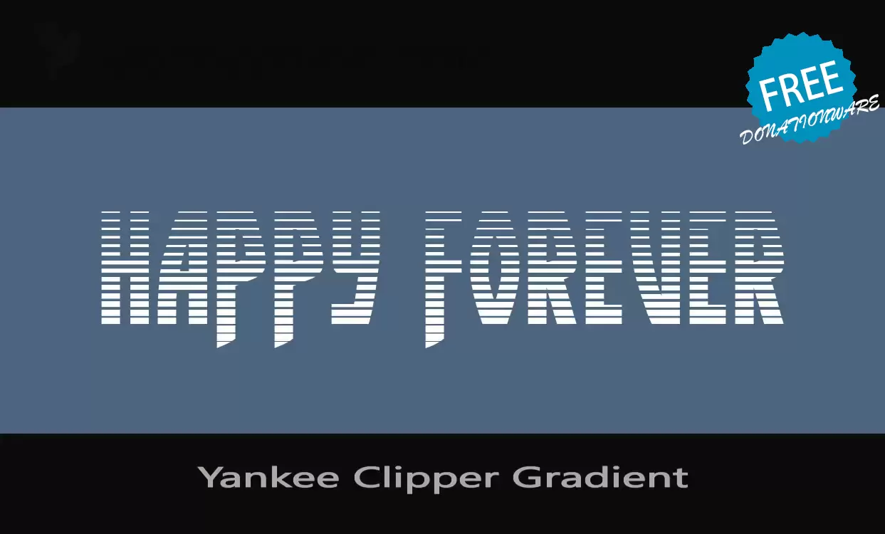 「Yankee-Clipper-Gradient」字体效果图