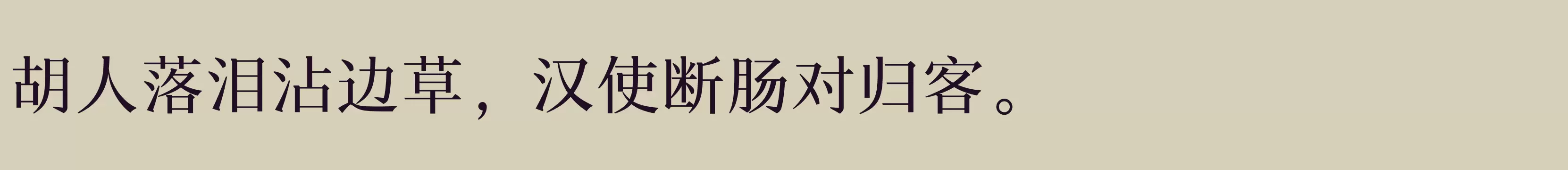 「汉仪新人文宋W」字体效果图