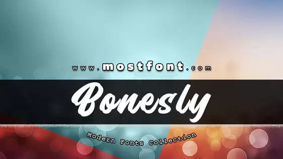 Typographic Design of Bonesly-PersonalUse