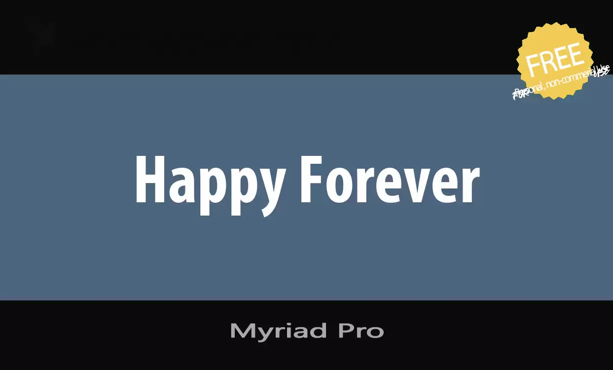 Sample of Myriad-Pro