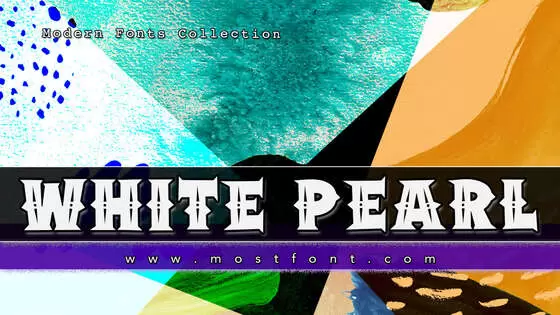 「WHITE-PEARL」字体排版样式