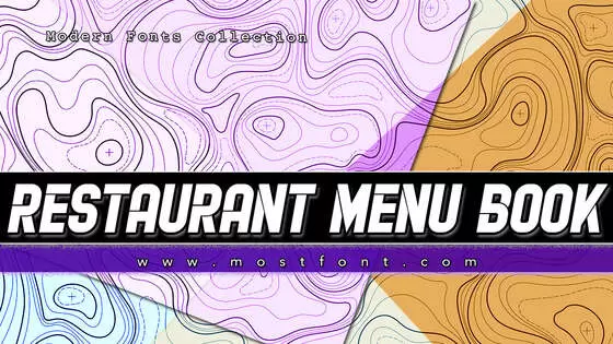 Typographic Design of Restaurant-Menu-Book