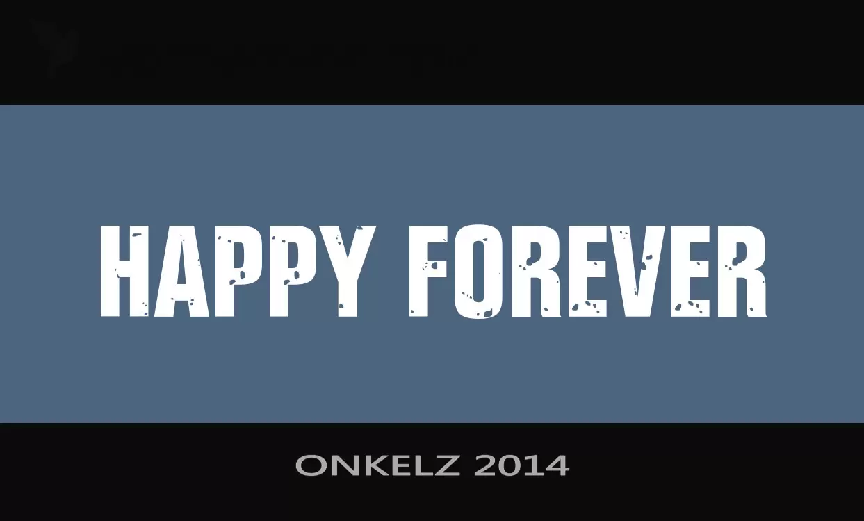 「ONKELZ-2014」字体效果图