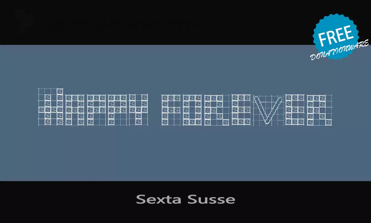 「Sexta-Susse」字体效果图