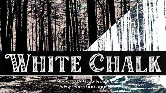 「White-Chalk」字体排版图片