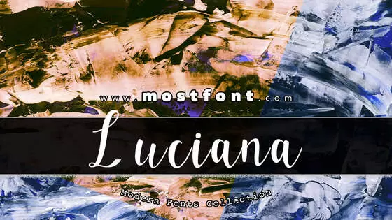 Typographic Design of Luciana