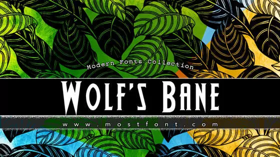 Typographic Design of Wolf's-Bane