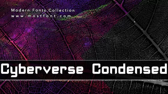 Typographic Design of Cyberverse-Condensed