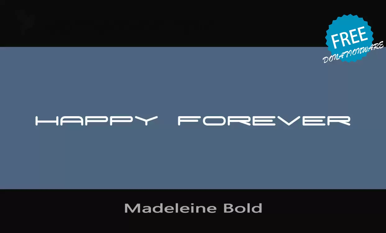 「Madeleine-Bold」字体效果图