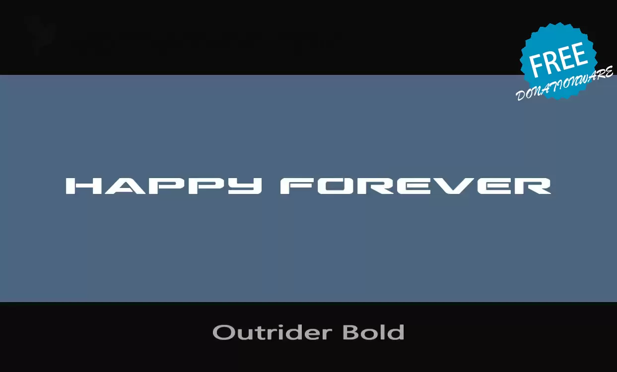 Sample of Outrider-Bold