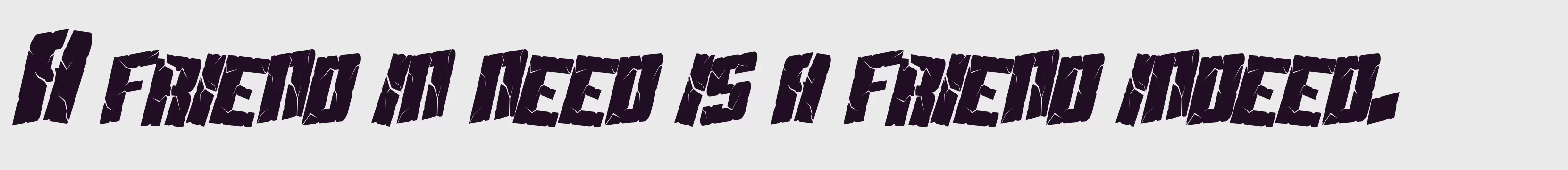 Preview Of SF Aftershock Debris Condensed Italic